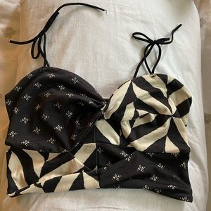Urban Outfitters Multi-patterned Crop Top